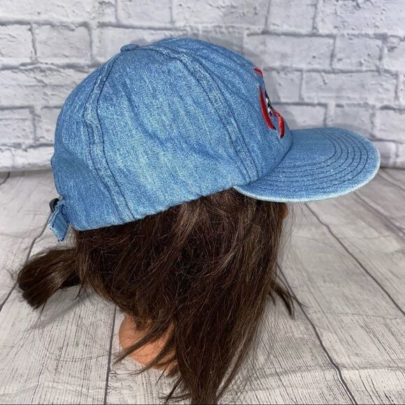 Bud racing denim baseball hat w/adjustable strap blue one size - Picture 5 of 5